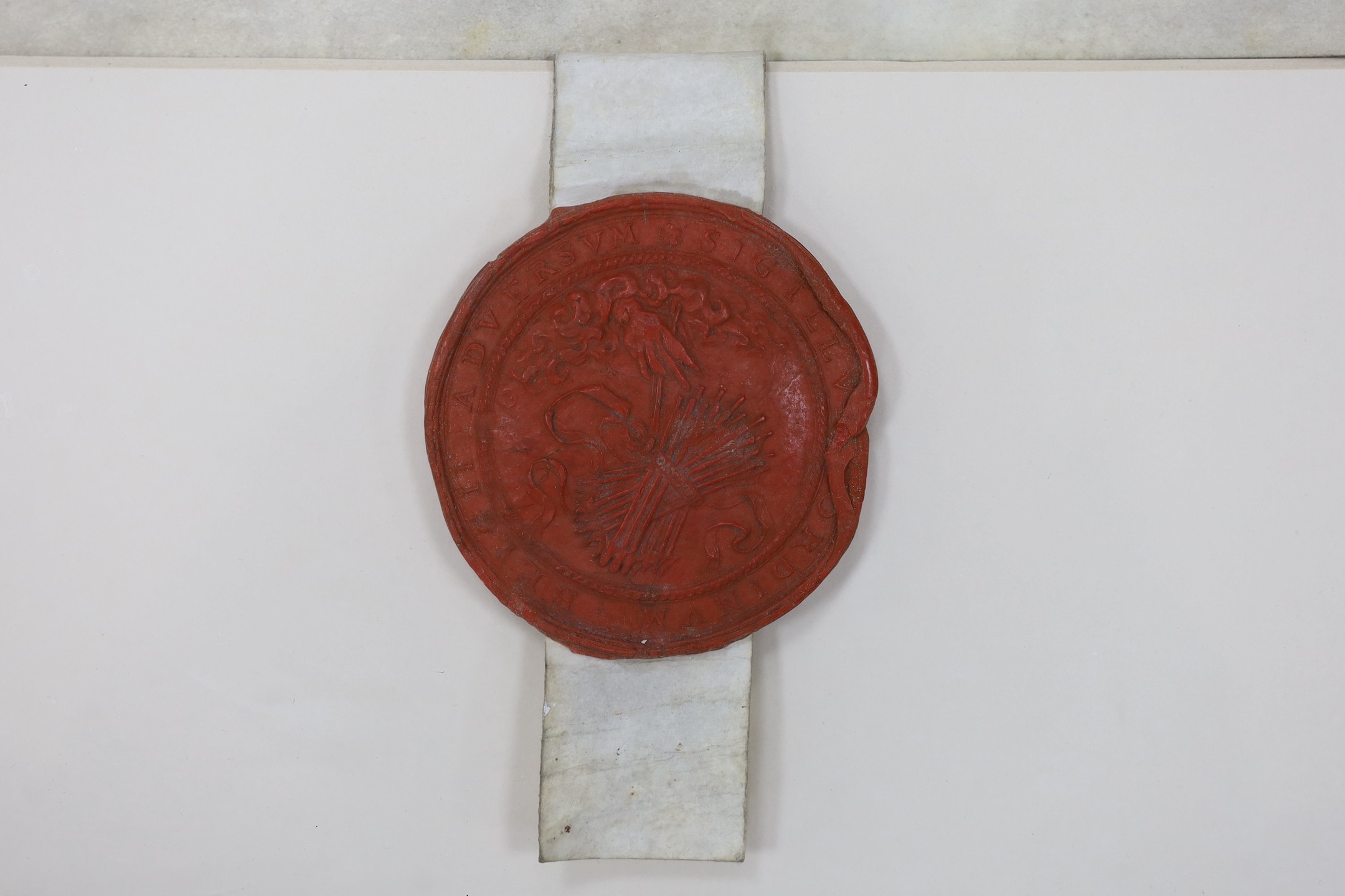 Sealed commission (in Dutch) issued by the States-General of the United Netherlands to Henry Crofts, knight, as a captain in the regiment commanded by Henry de Vere, eighteenth earl of Oxford; The Hague, 28 August 1624